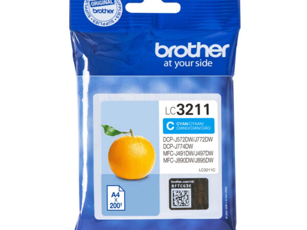 Brother LC3211C cartuccia d'inchiostro 1 pz Originale Ciano