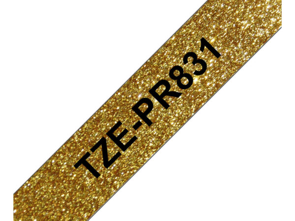 Brother TZE-PR831 nastro per etichettatrice Nero dorato