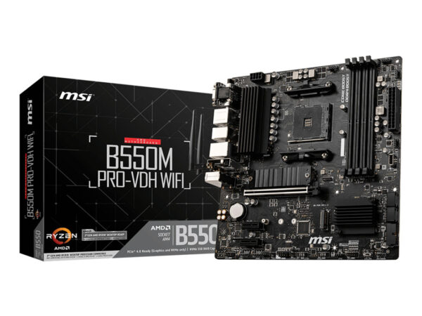 MSI B550M PRO-VDH WIFI scheda madre AMD B550 Socket AM4 micro ATX
