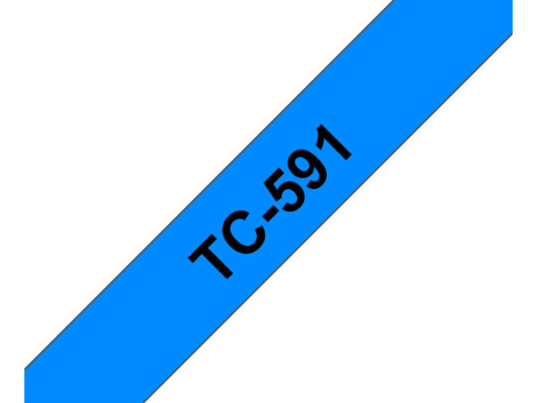 Brother TC-591 nastro per etichettatrice Nero su blu