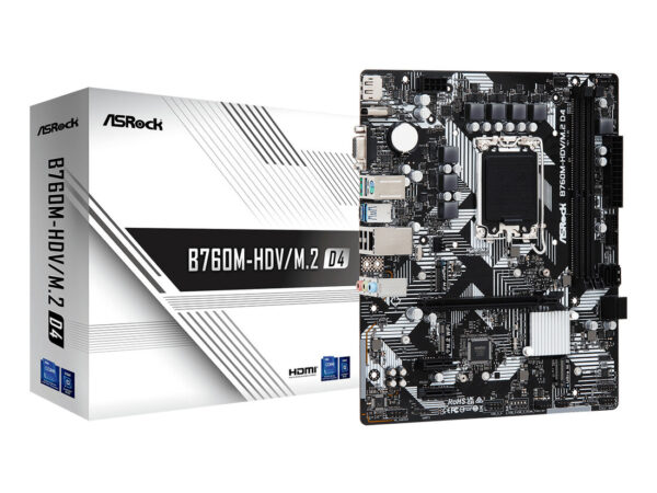 Asrock B760M-HDV/M.2 D4 Intel B760 LGA 1700 micro ATX