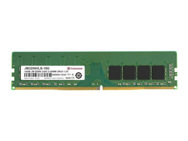 Transcend JetRam JM3200HLB-16G memoria 16 GB 2 x 8 GB DDR4 3200 MHz