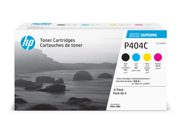 Samsung Confezione da 4 cartucce toner originali HP CLT-P404C (ciano/magenta/giallo/nero)