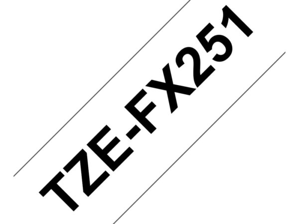 Brother TZE-FX251 nastro per etichettatrice Nero su bianco