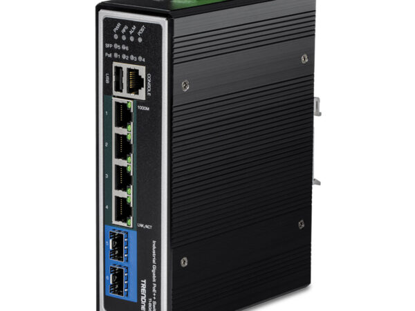 Trendnet TI-BG62I switch di rete Gestito L2+ Gigabit Ethernet (10/100/1000) Supporto Power over Ethernet (PoE) Nero
