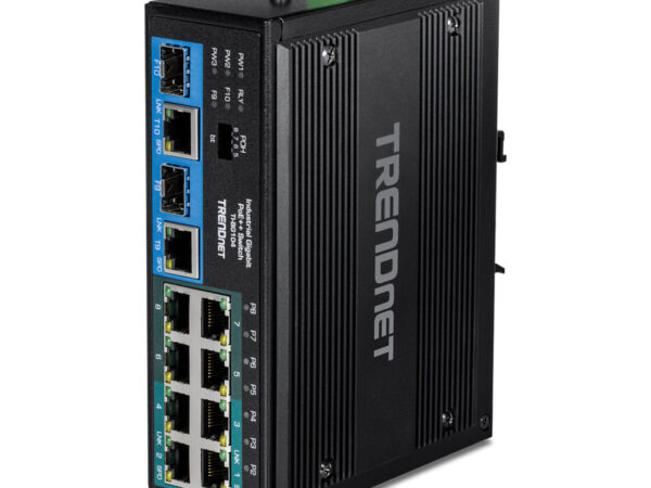 Trendnet TI-BG104 switch di rete Non gestito Gigabit Ethernet (10/100/1000) Supporto Power over Ethernet (PoE) Nero