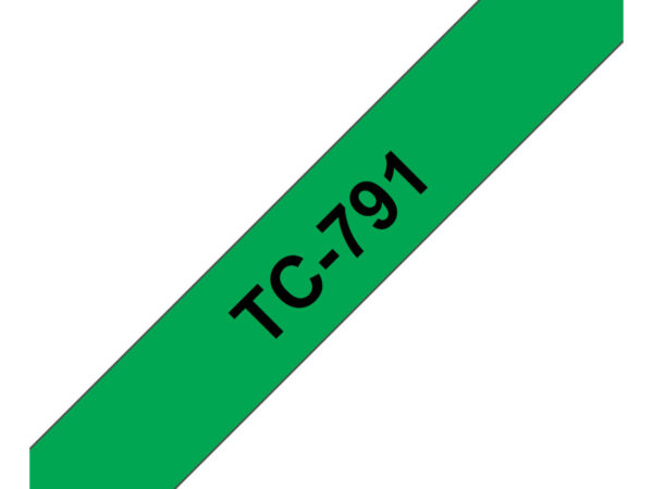 Brother TC-791 nastro per etichettatrice Nero su verde