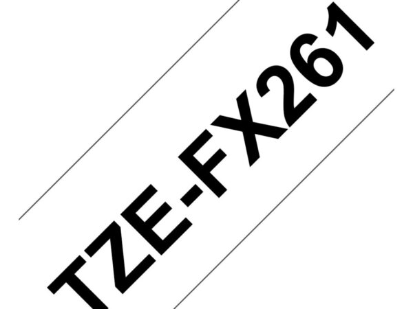 Brother TZE-FX261 nastro per etichettatrice Nero su bianco