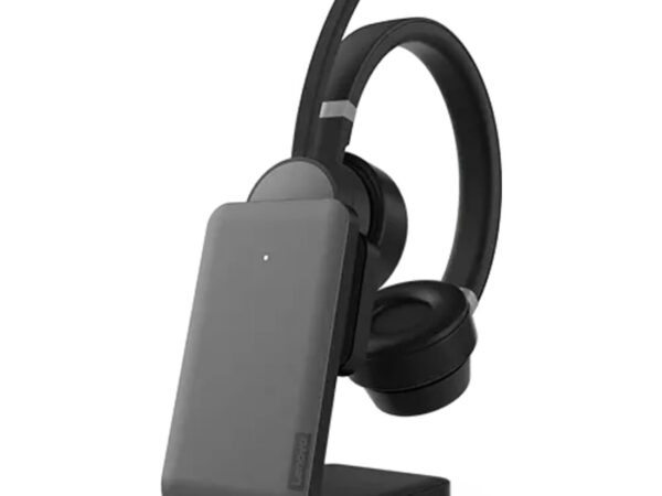 Lenovo Go Wireless ANC Auricolare Con cavo e senza cavo A Padiglione Ufficio USB tipo-C Bluetooth Base di ricarica Nero