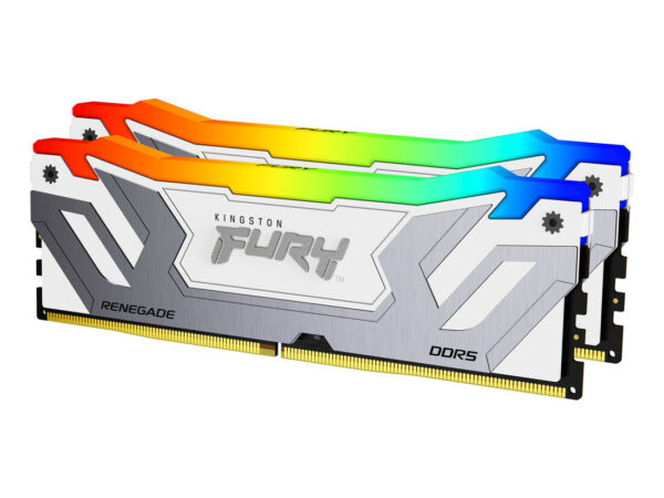 Kingston Technology FURY 48GB 8400MT/s DDR5 CL40 CUDIMM (Kit da 2) Renegade RGB Bianco XMP