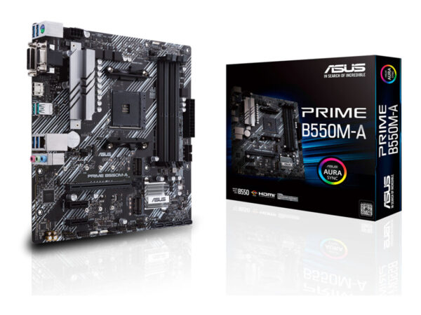 ASUS PRIME B550M-A AMD B550 Socket AM4 micro ATX