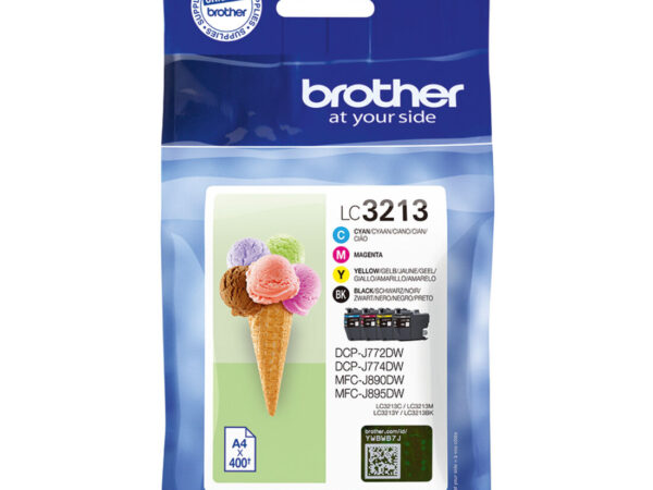 Brother LC3213VAL cartuccia d'inchiostro 4 pz Originale Nero, Ciano, Magenta, Giallo