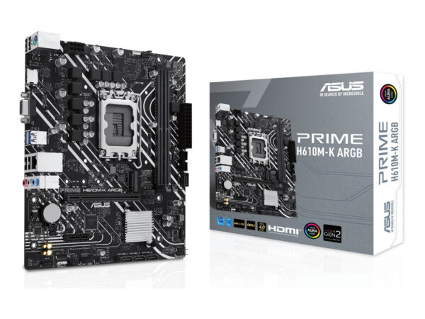ASUS PRIME H610M-K ARGB Intel H610 LGA 1700 micro ATX