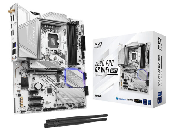Asrock Z890 Pro RS WiFi White Intel Z890 LGA 1851 (Socket V1) ATX