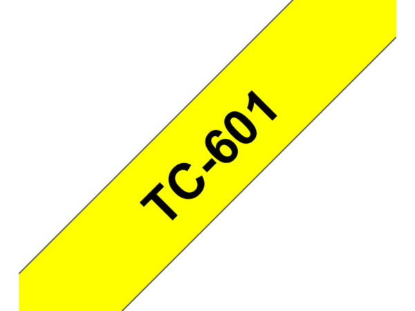Brother TC-601 nastro per etichettatrice Nero su giallo