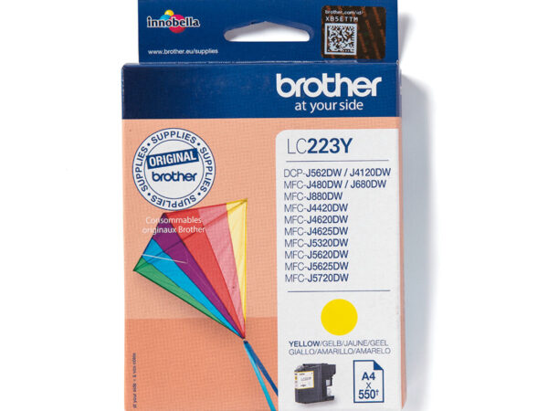 Brother LC223Y cartuccia d'inchiostro 1 pz Originale Giallo