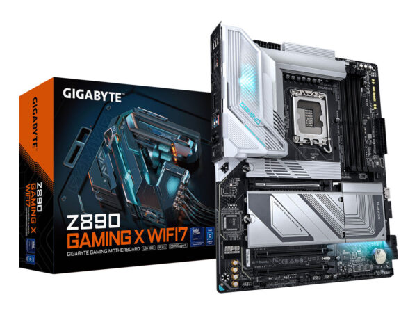 GIGABYTE Z890 GAMING X WIFI7 Scheda Madre - Supporta CPU Intel Core Ultra (Serie 2), VRM a 16+1+2 fasi, fino a 8800MHz DDR5 (OC), 1xPCIe 5.0 + 3xPCIe 4.0, Wi-Fi 7, LAN 2.5GbE, USB 4