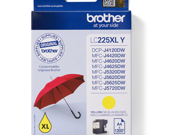 Brother LC225XLY cartuccia d'inchiostro 1 pz Originale
