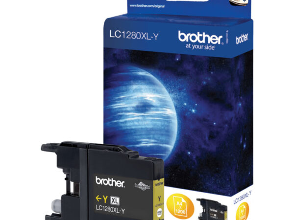 Brother LC1280XLY cartuccia d'inchiostro 1 pz Originale Giallo