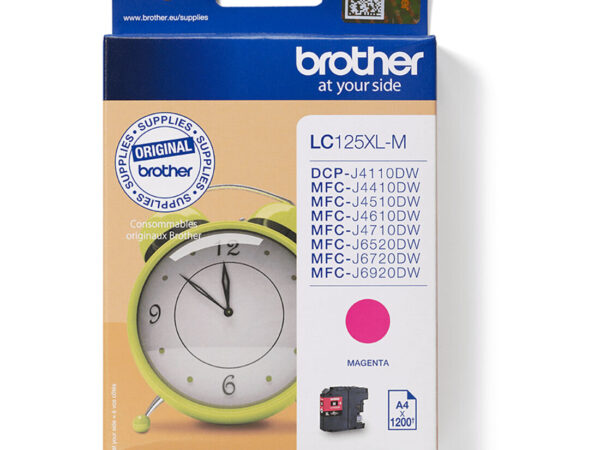 Brother LC125XLM cartuccia d'inchiostro 1 pz Originale Magenta