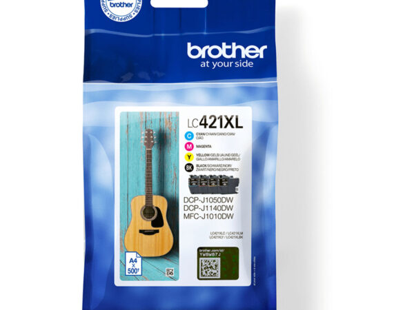 Brother LC421XLVAL cartuccia d'inchiostro 1 pz Originale Nero, Ciano, Magenta, Giallo