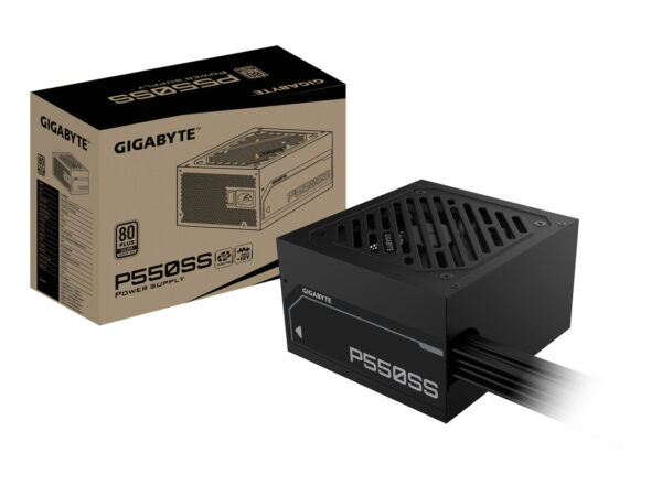 GIGABYTE P550SS Alimentatore - PCIe 5.0, 80 PLUS Silver, Ventola da 120 mm, Compatibile con ATX 3.0, Spina EU
