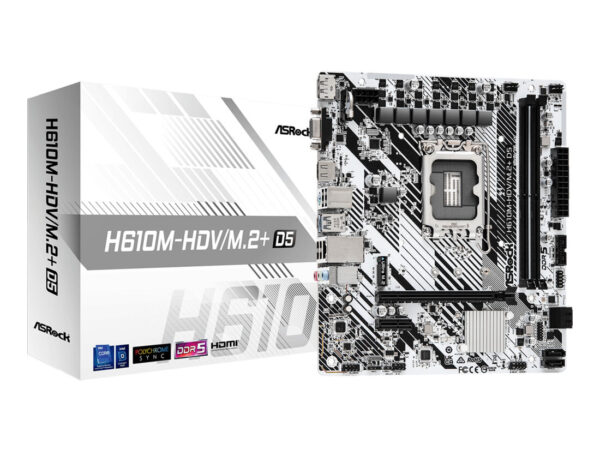 Asrock H610M-HDV/M.2+ D5 Intel H610 LGA 1700 micro ATX