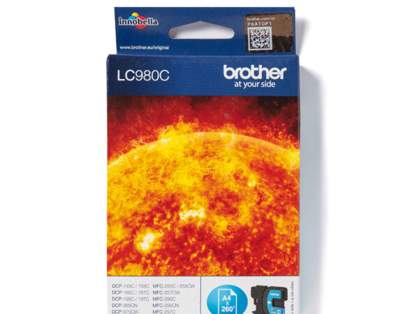 Brother LC980C cartuccia d'inchiostro 1 pz Originale Ciano