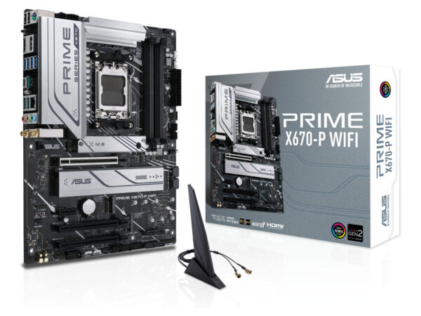 ASUS PRIME X670-P WIFI AMD X670 Socket AM5 ATX