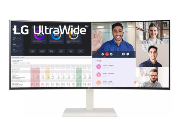 LG 38WR85QC-W Monitor PC 96,5 cm (38") 3840 x 1600 Pixel UltraWide Quad HD LCD Bianco