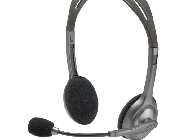 Logitech 981-000459 cuffia e auricolare Cablato A Padiglione Ufficio Nero, Argento