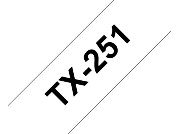Brother TX-251 nastro per etichettatrice Nero su bianco