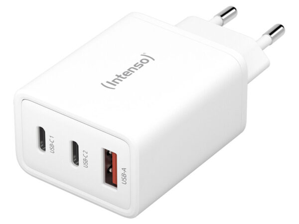 Intenso POWER ADAPTER 1XUSB-A/2XUSB-C/7806512 Universale Bianco AC Ricarica rapida Interno