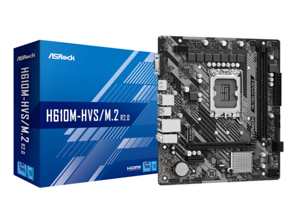Asrock H610M-HVS/M.2 R2.0 Intel H610 LGA 1700 micro ATX