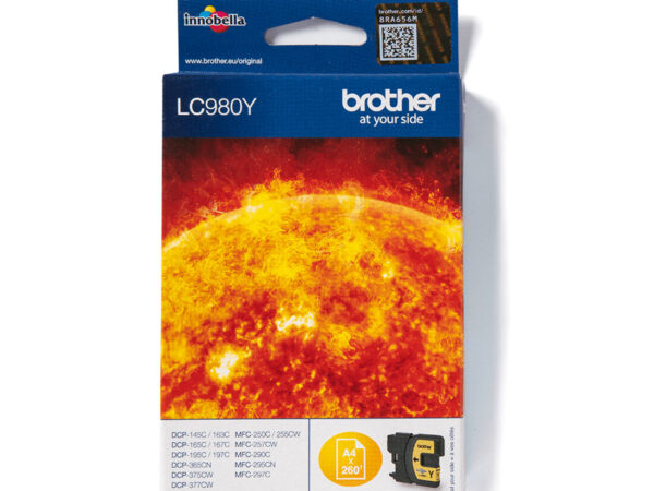 Brother LC980Y cartuccia d'inchiostro 1 pz Originale Giallo