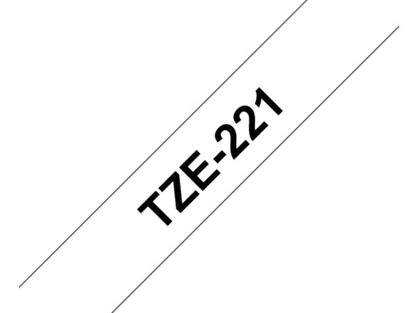 Brother TZE-221 nastro per etichettatrice Nero su bianco