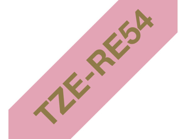 Brother TZE-RE54 nastro per etichettatrice Oro su rosa