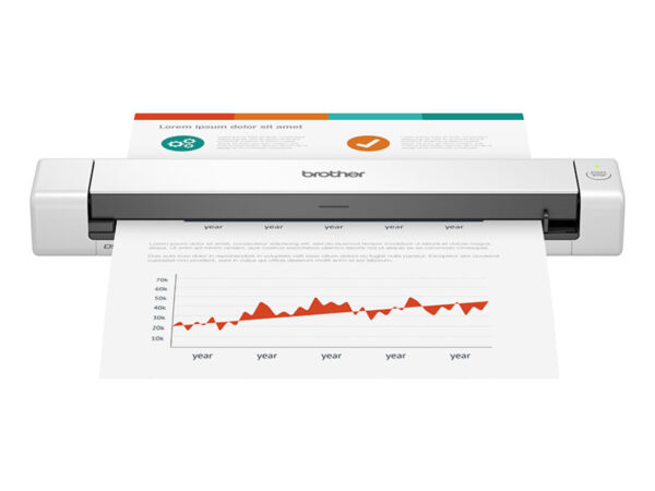 Brother DS-640 scanner Scanner portatile 1200 x 1200 DPI A4 Nero, Bianco