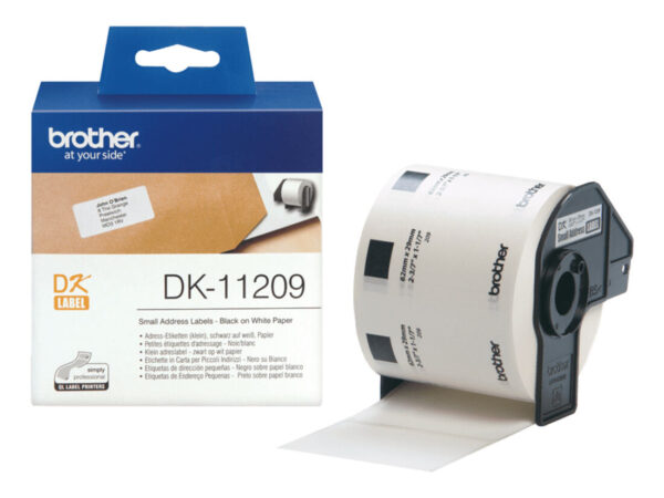 Brother DK-11209 nastro per etichettatrice Nero su bianco