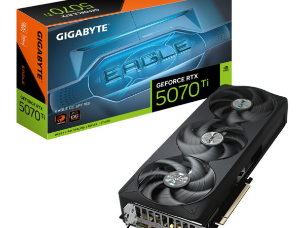 GIGABYTE GeForce RTX 5070 Ti EAGLE OC SFF 16G Scheda Grafica - 16GB GDDR7, 256 bit, PCI-E 5.0, 2542 MHz Core Clock, 3 x DP 2.1a, 1 x HDMI 2.1b, NVIDIA DLSS 4, GV-N507TEAGLE OC-16GD