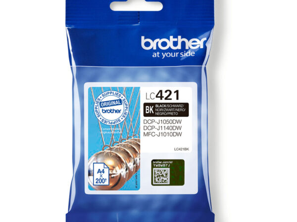 Brother LC421BK cartuccia d'inchiostro 1 pz Originale Nero
