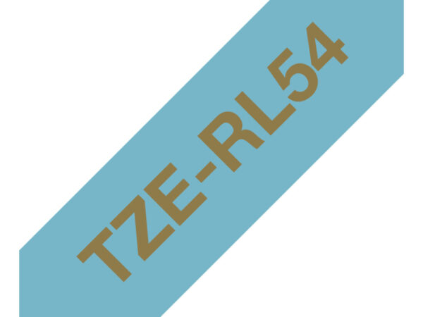 Brother TZE-RL54 nastro per etichettatrice Gold on blue