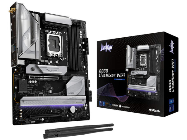 Asrock B860 LiveMixer WiFi Intel B860 LGA 1851 (Socket V1) ATX