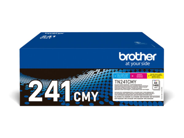 Brother TN-241CMY cartuccia toner 3 pz Originale Ciano, Magenta, Giallo