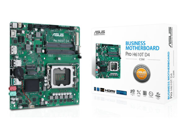 ASUS Pro H610T D4-CSM Intel H610 LGA 1700 mini ITX