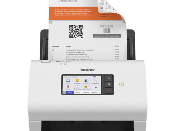 Brother ADS-4900W scanner Scanner con ADF + alimentatore di fogli 600 x 600 DPI A4 Nero, Bianco