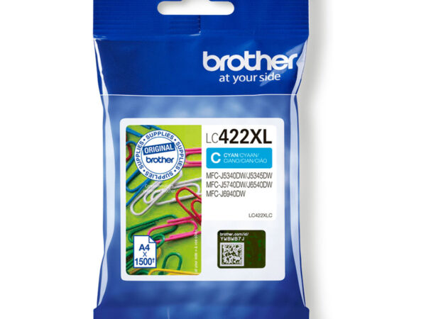 Brother LC422XLC cartuccia d'inchiostro 1 pz Originale Ciano