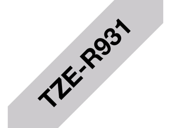 Brother TZE-R931 nastro per etichettatrice Nero su argento