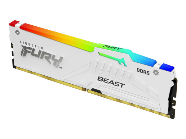 Kingston Technology FURY Beast 16GB 6000MT/s DDR5 CL36 DIMM White RGB EXPO