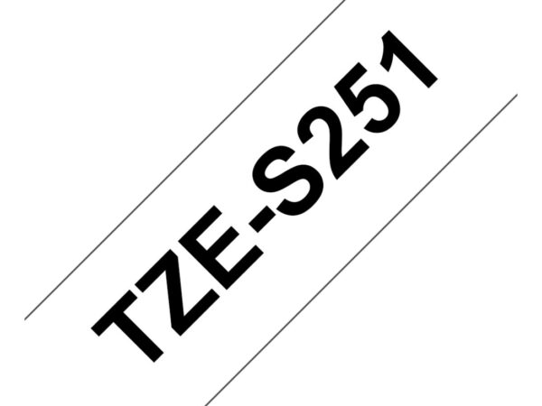 Brother TZE-S251 nastro per etichettatrice Nero su bianco TZ